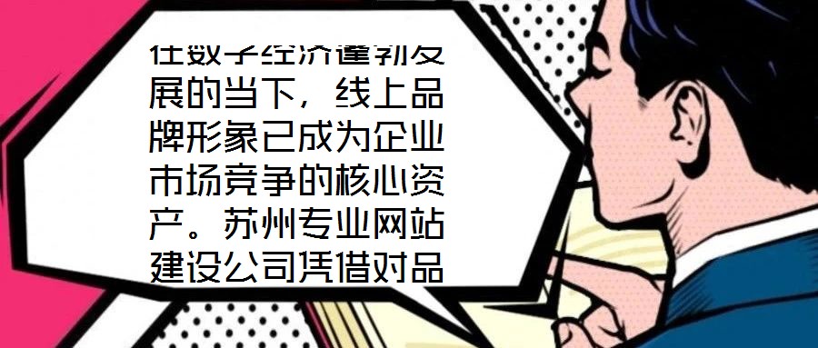 在數(shù)字經(jīng)濟蓬勃發(fā)展的當下，線上品牌形象已成為企業(yè)市場競爭的核心資產(chǎn)。蘇州專業(yè)網(wǎng)站建設(shè)公司憑借對品牌定位的深刻理解與技術(shù)實力的深度融合，通過系統(tǒng)性構(gòu)建網(wǎng)站生態(tài)體系