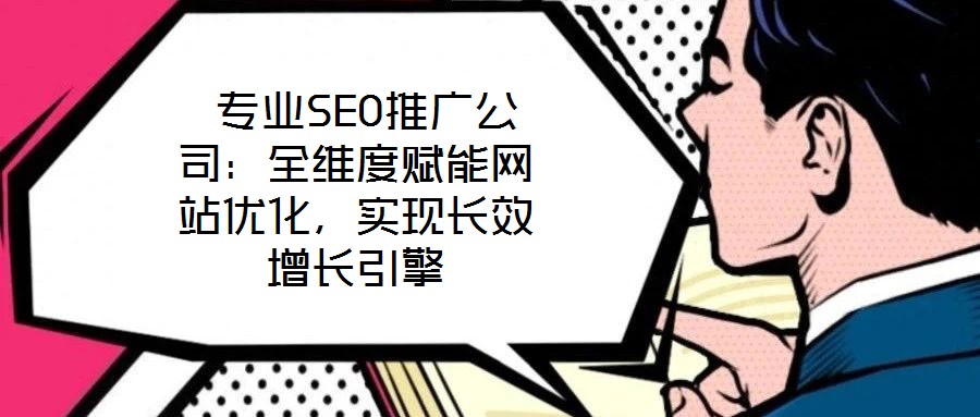  專業(yè)SEO推廣公司：全維度賦能網(wǎng)站優(yōu)化，實(shí)現(xiàn)長效增長引擎