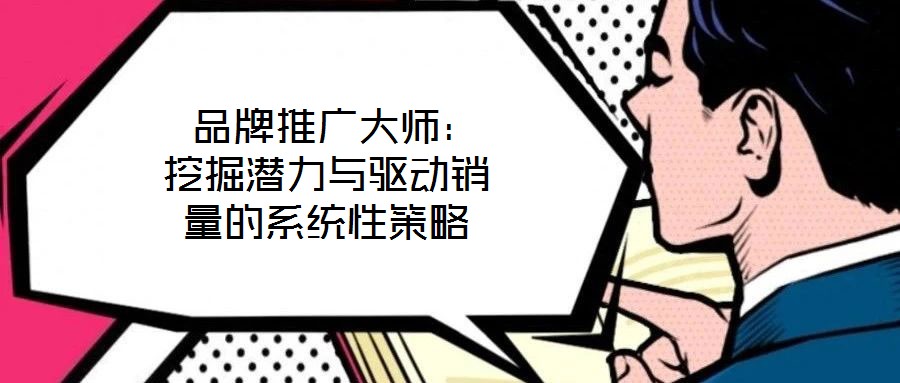 品牌推廣大師：挖掘潛力與驅(qū)動(dòng)銷量的系統(tǒng)性策略