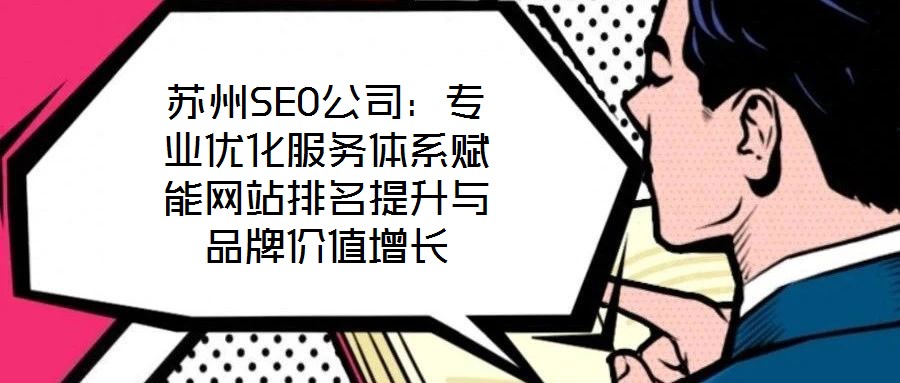 蘇州SEO公司：專業(yè)優(yōu)化服務(wù)體系賦能網(wǎng)站排名提升與品牌價(jià)值增長(zhǎng)